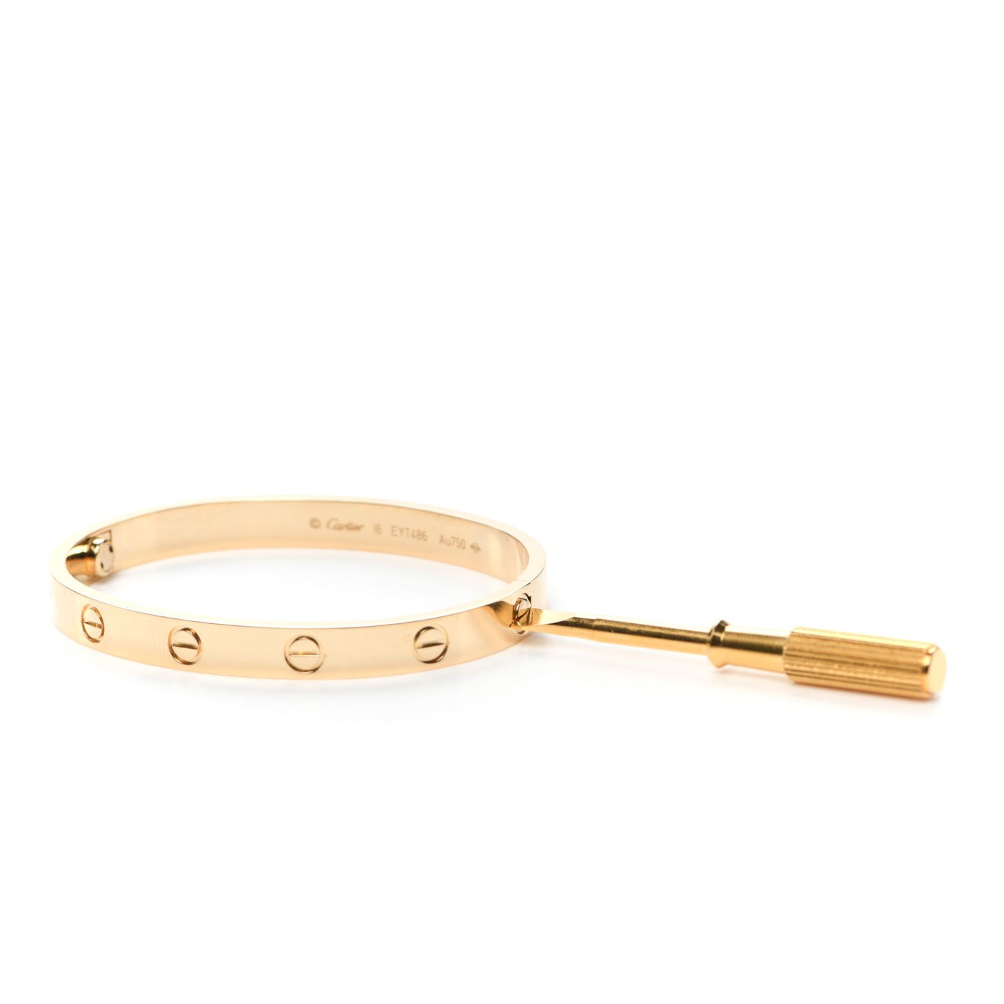 18K Yellow Gold LOVE Bracelet 16