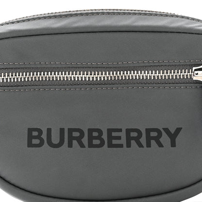 Burberry Econyl Logo Print Small Cannon Bum Bag Charcoal Grey 7 of 9