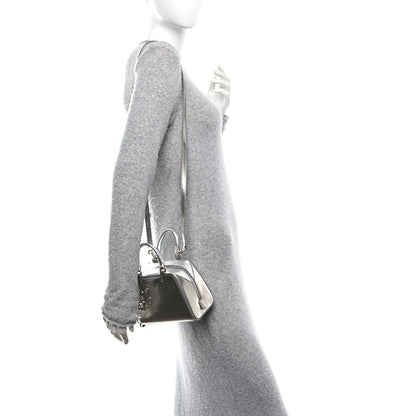 Givenchy Patent Nano Antigona Cube Bag Silver 2 of 9