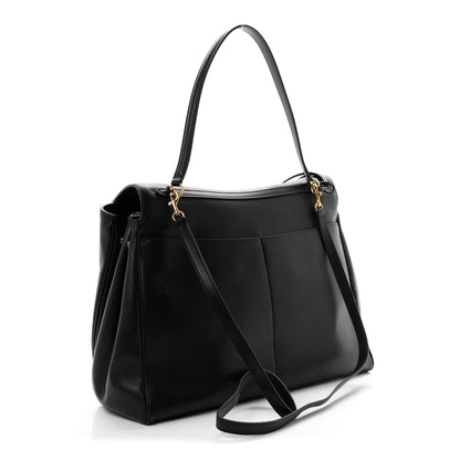 Balenciaga Smooth Calfskin Large Rodeo Top Handle Handbag Black 3 of 9