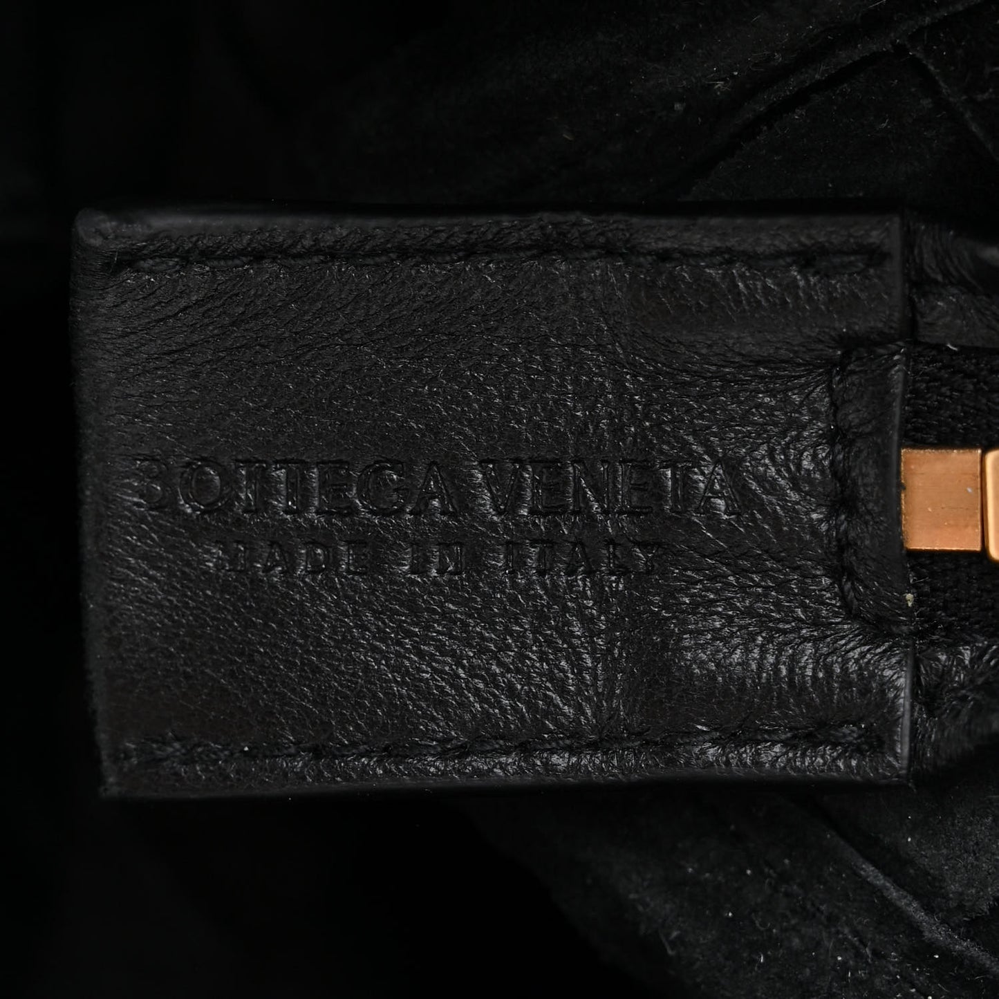 Nappa Intrecciato Small Loop Camera Bag Black