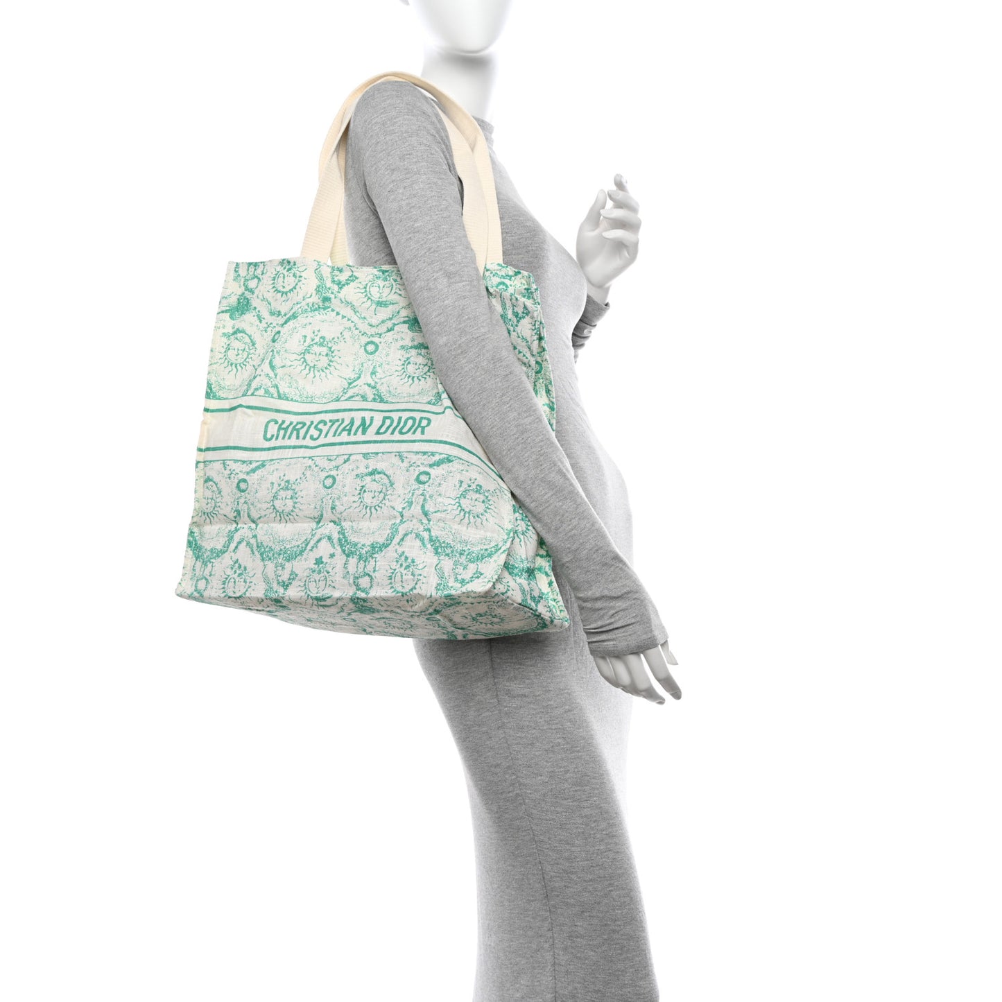 Canvas Dioriviera Toile de Jouy Soleil Tote Aquamarina