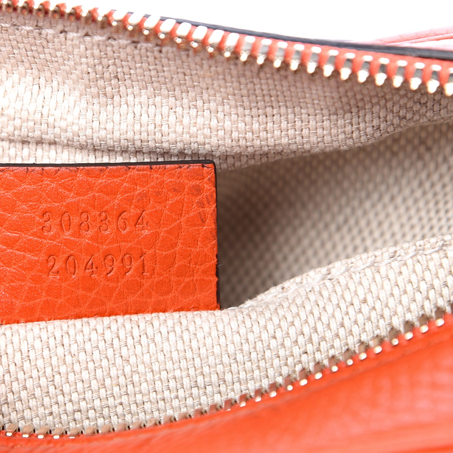 Gucci Pebbled Calfskin Small Soho Disco Bag Sun Orange 6 of 11