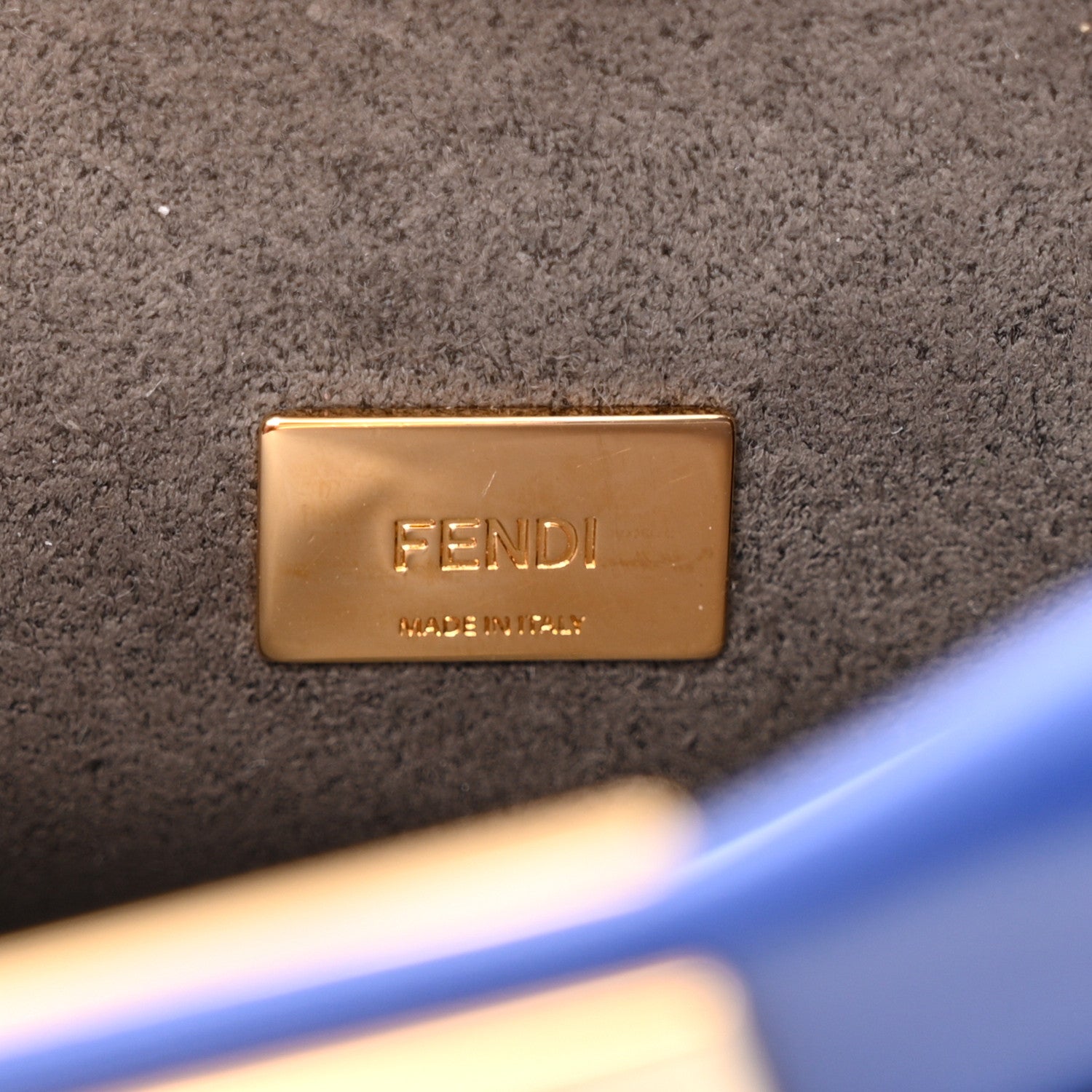 Fendi Shiny Nappa Micro Peekaboo Iconic Satchel Bleuette 7 of 11