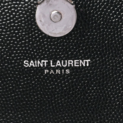 Saint Laurent Grain De Poudre Studded Medium Monogram Kate Satchel Black 6 of 8