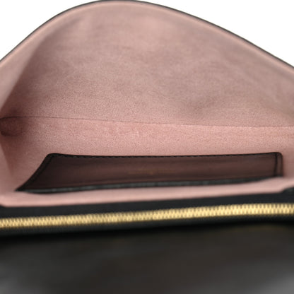Louis Vuitton Lambskin Embossed Monogram Pochette Coussin Black 5 of 9