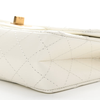 Chanel Aged Calfskin Quilted 2.55 Reissue Mini Flap White 10 of 11