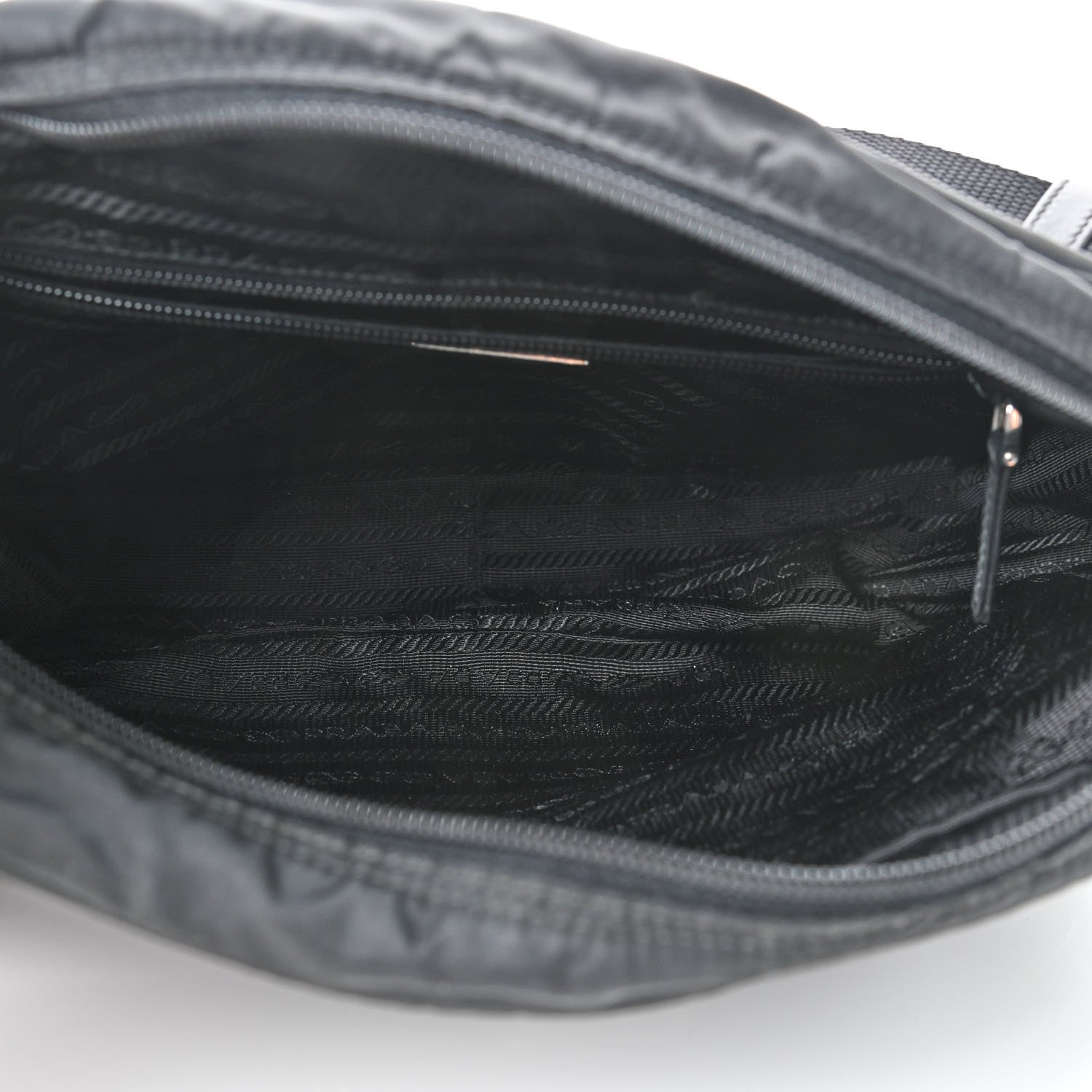 Prada Nylon Tessuto Messenger Bag Black 5 of 9