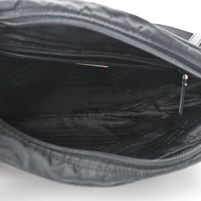 Prada Nylon Tessuto Messenger Bag Black 5 of 9