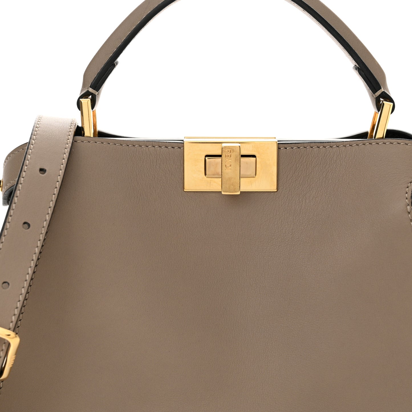 Vitello Tahiti Burro Medium Peekaboo Iconic Essentially Satchel Tortora Black