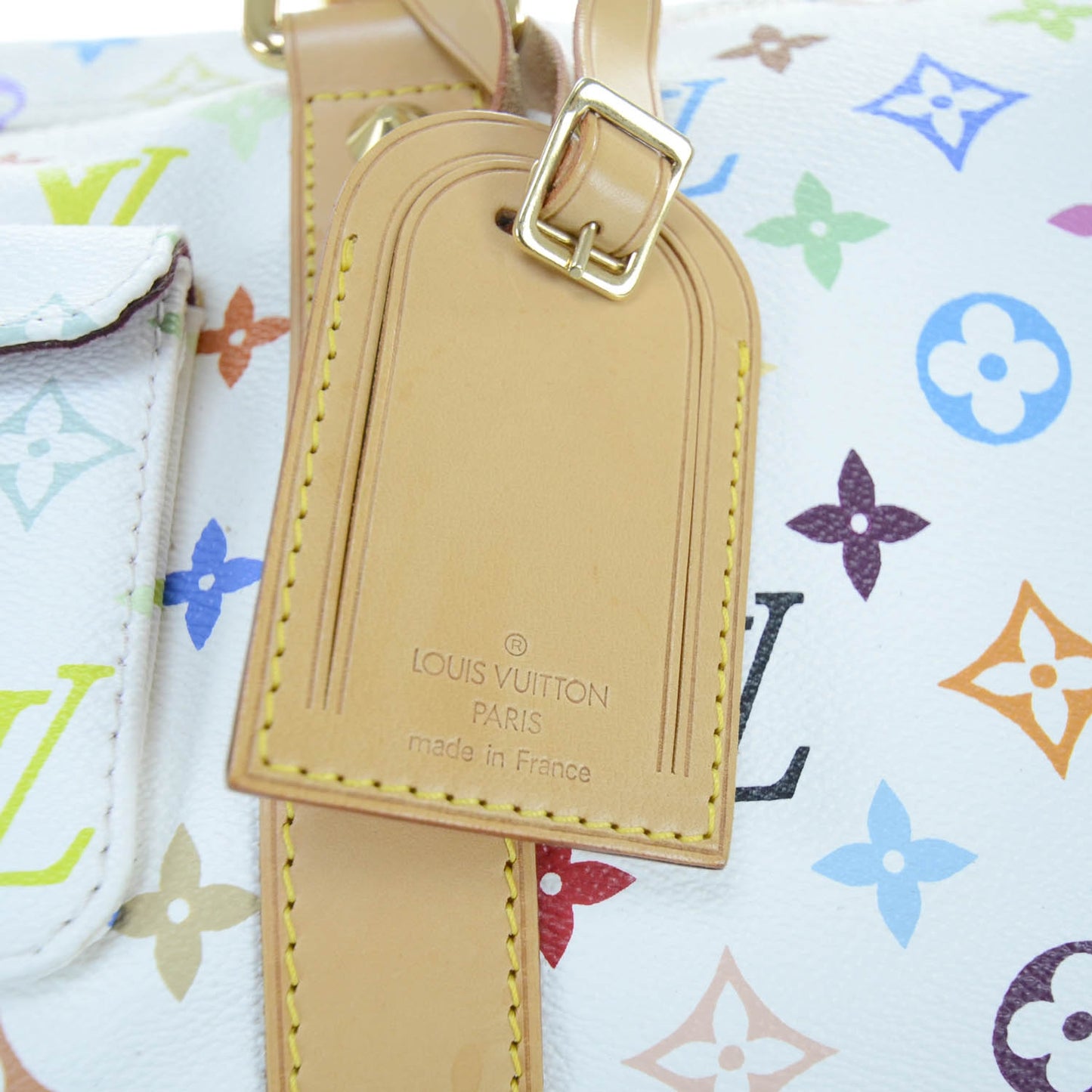Monogram Multicolor Keepall 45 White