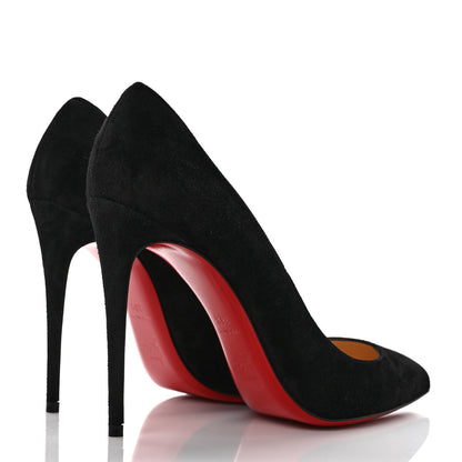 Christian Louboutin Suede Pigalle Pumps 38.5 Black 4 of 9