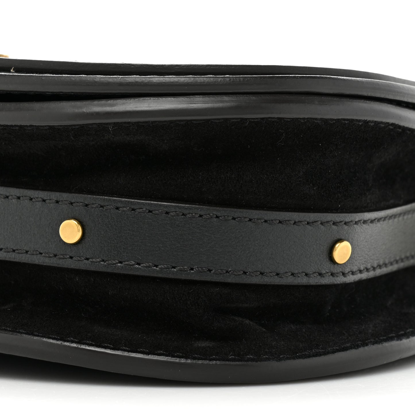 Calfskin Small Nile Bracelet Bag Black
