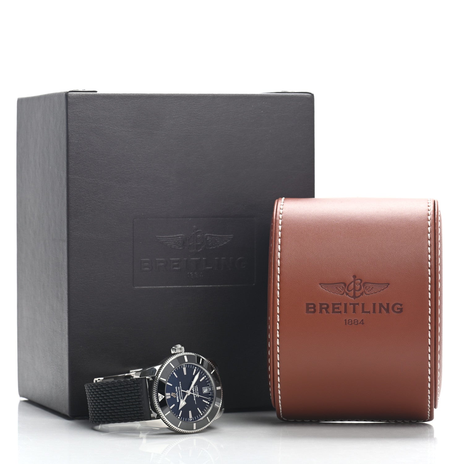 Breitling Stainless Steel Rubber 42mm Superocean Heritage II B20 Automatic Watch Blue AB2010161C1A1 5 of 5