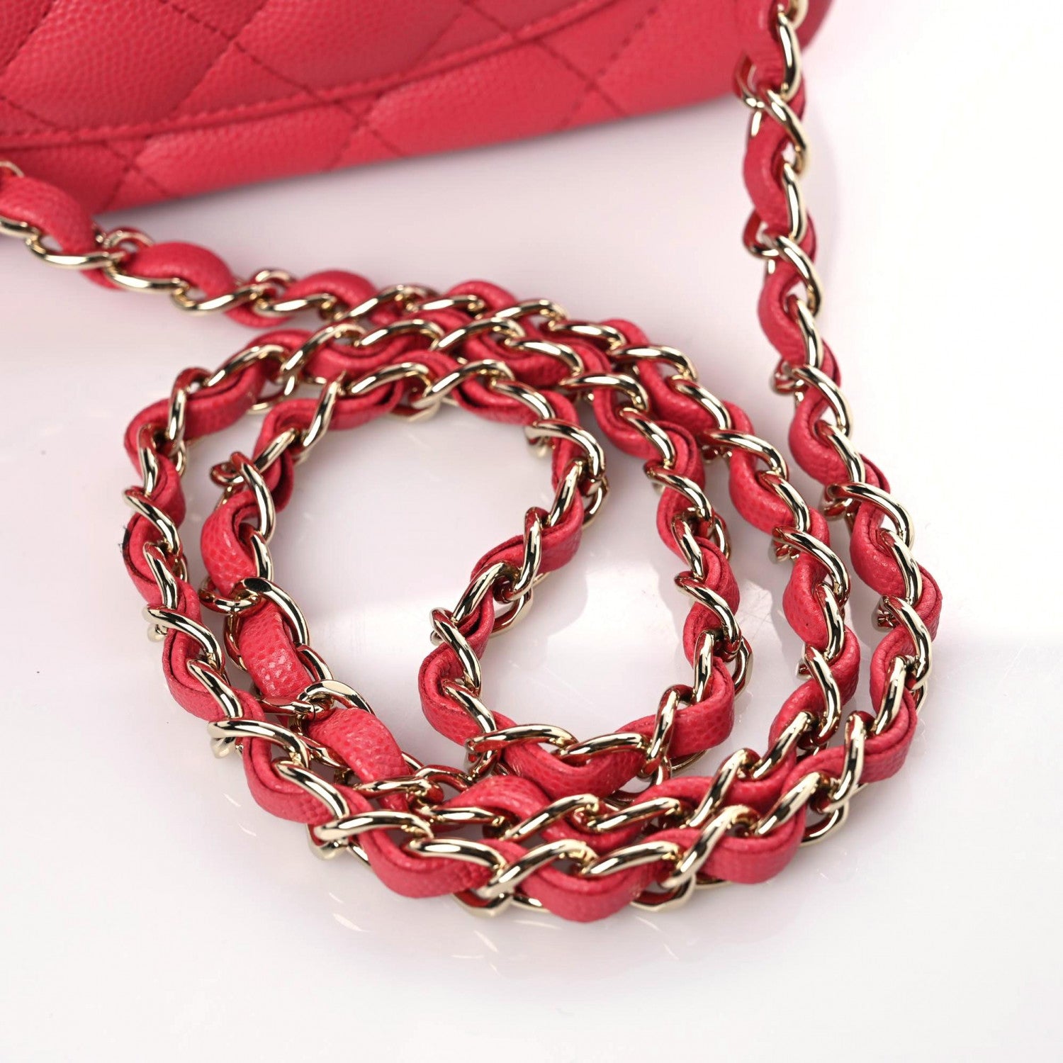 Chanel Caviar Quilted Mini Square Flap Pink 11 of 11
