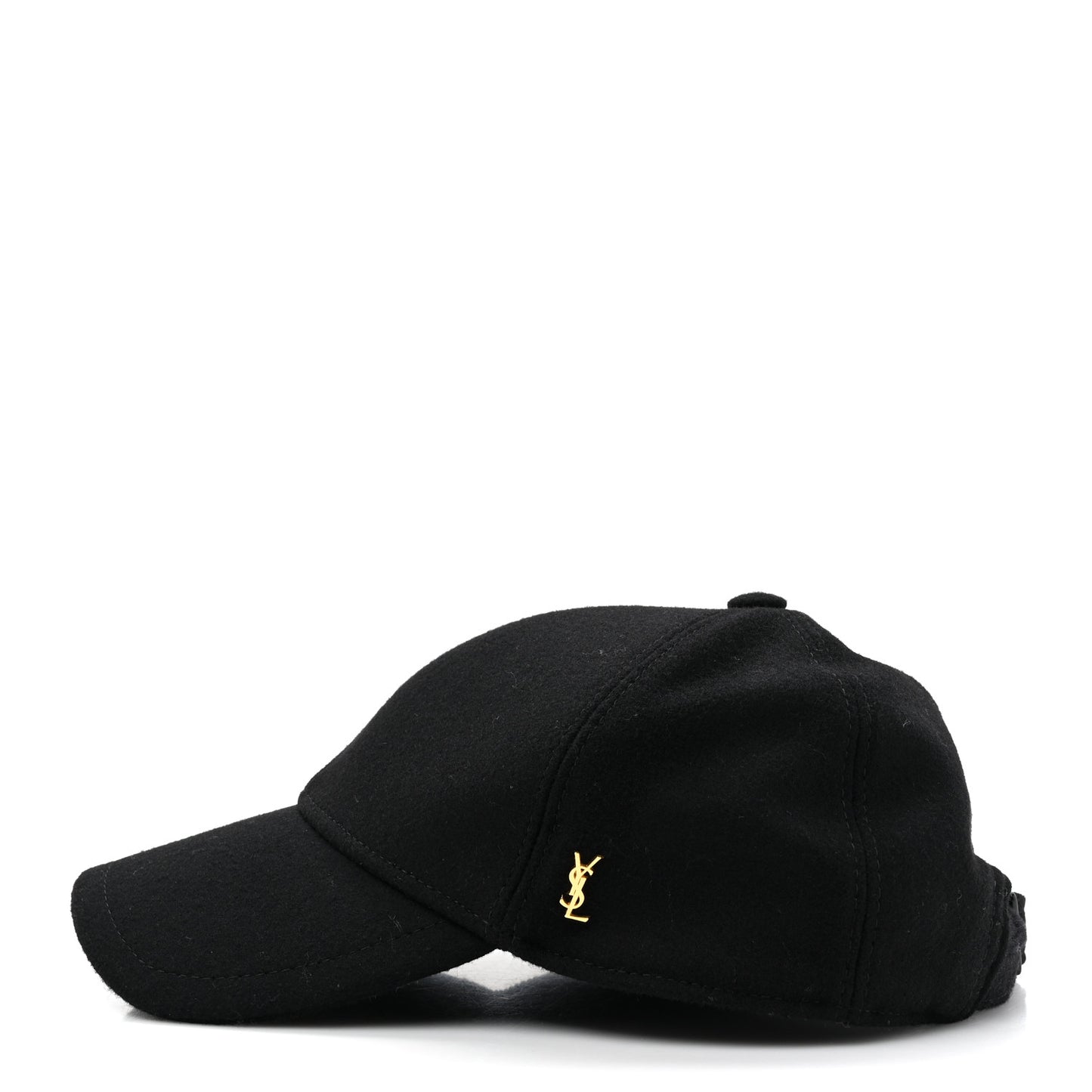 Wool Felt Monogram Baseball Cap 57 Black