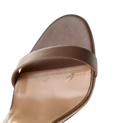Christian Louboutin Shiny Nappa PVC Jonatina 100 Sandals 39 Nude 9 of 11