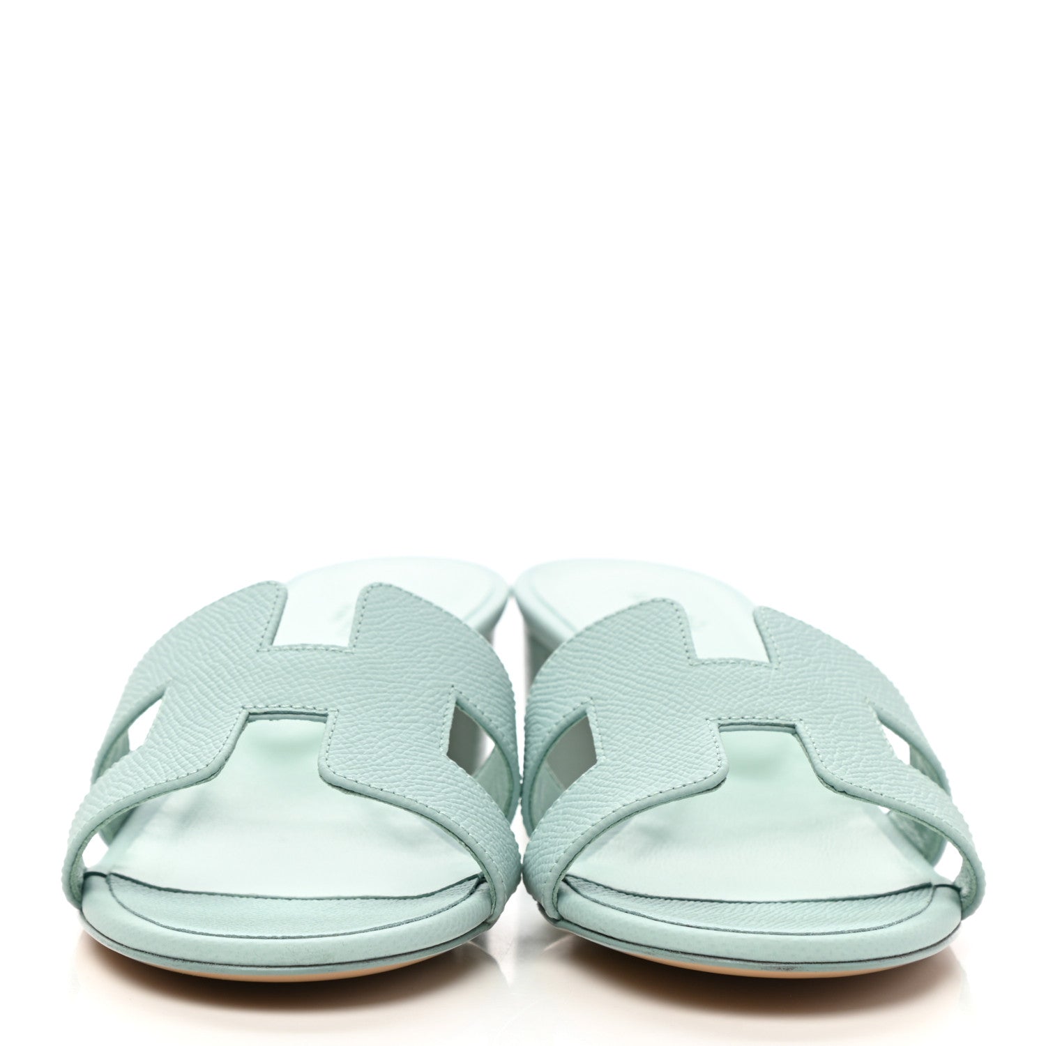 Hermes Epsom Oasis Sandals 37 Vert Embrun 2 of 8