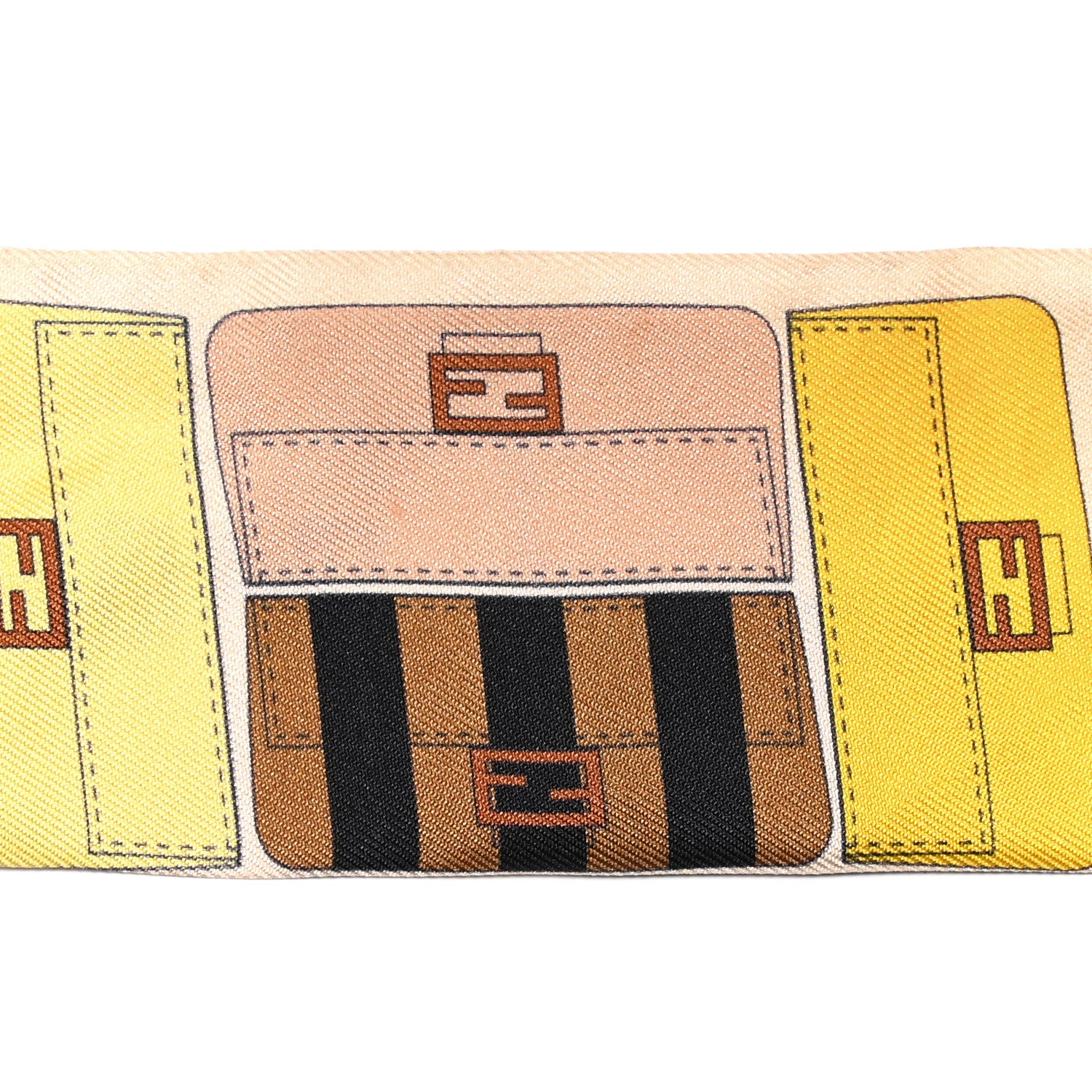 Fendi Silk Baguette Wrappy Scarf Multicolor 4 of 4