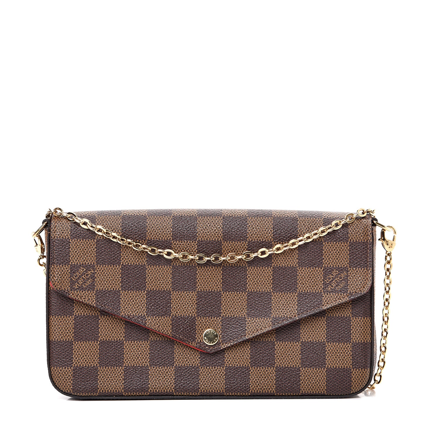 Damier Ebene Pochette Felicie Chain Wallet