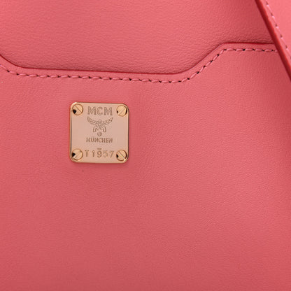 MCM Calfskin Bunny Polke Mini Backpack Pink 9 of 9