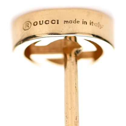Gucci 18K Yellow Gold Interlocking G Stud Earrings 4 of 6