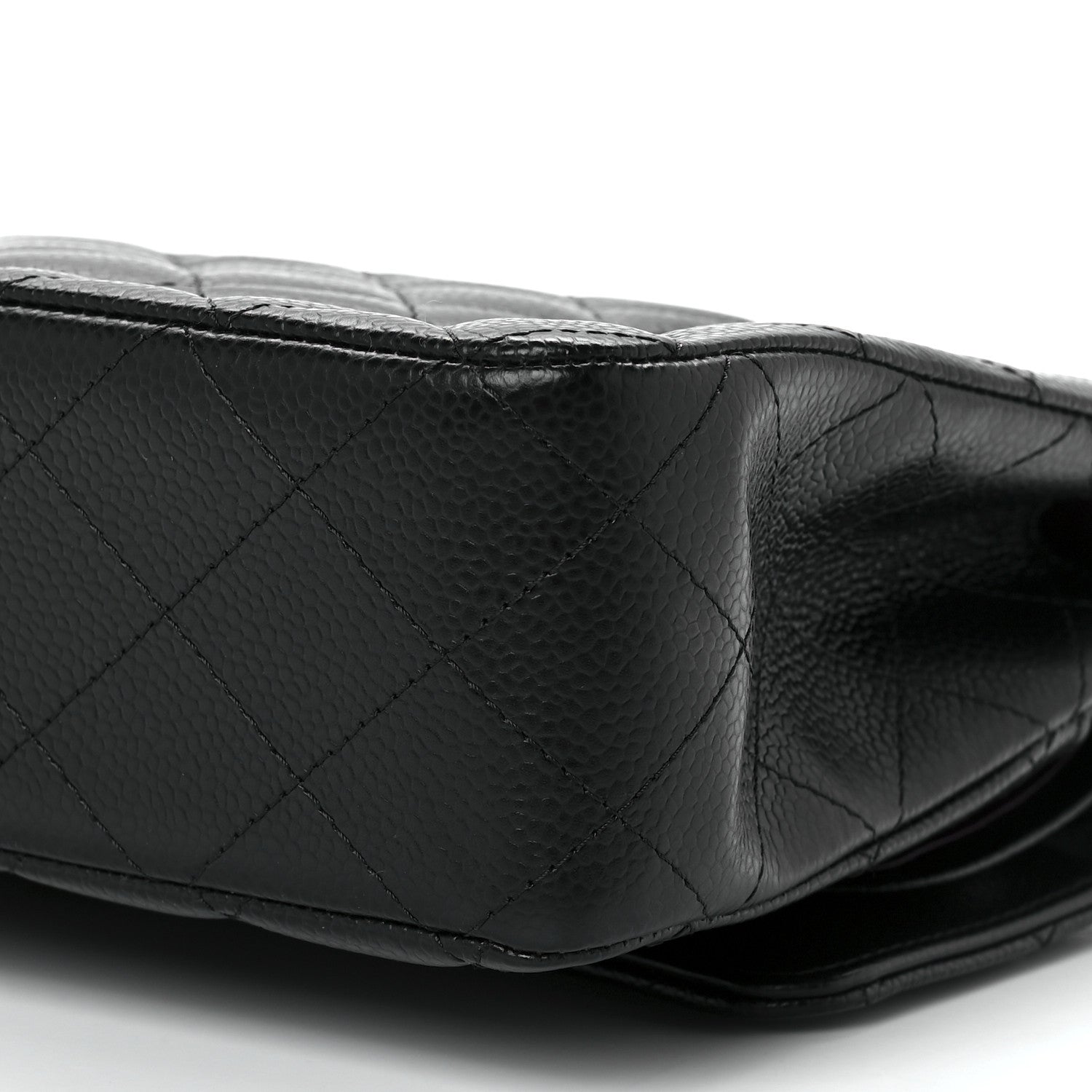 Chanel Caviar Quilted Medium Double Flap Black 12 of 14