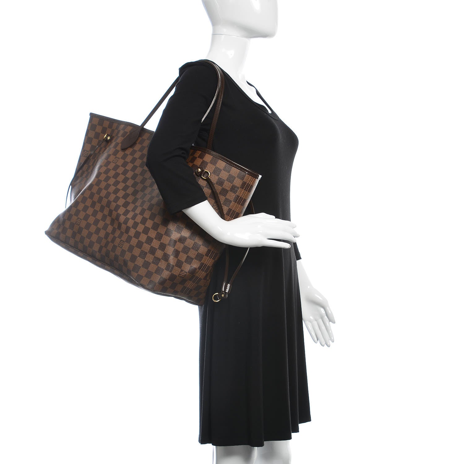 Louis Vuitton Damier Ebene Neverfull GM 2 of 9