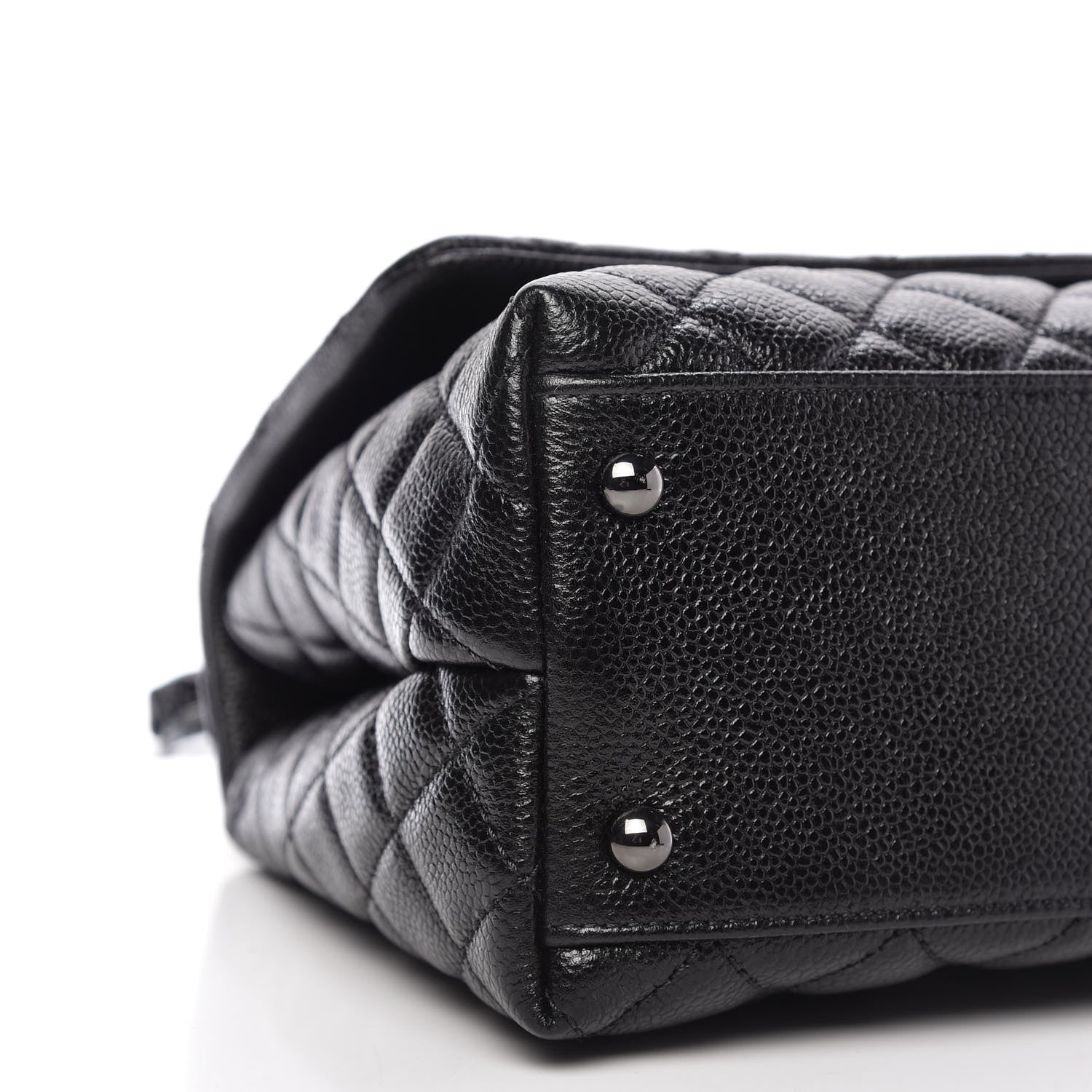 Chanel Caviar Quilted Small Coco Handle Flap So Black 6 of 11