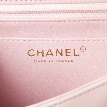 Chanel Lambskin Quilted Medium Single Flap Light Pink 8 of 9