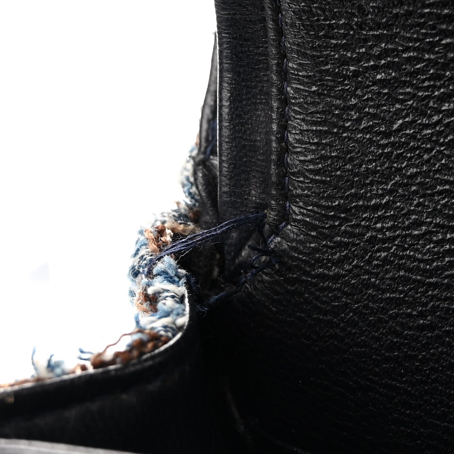 Tweed Medium Double Flap Blue Multicolor