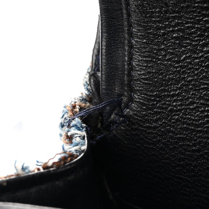 Chanel Tweed Medium Double Flap Blue Multicolor 13 of 16