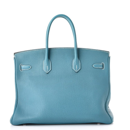 Hermes Togo Birkin 35 Blue Jean 4 of 38
