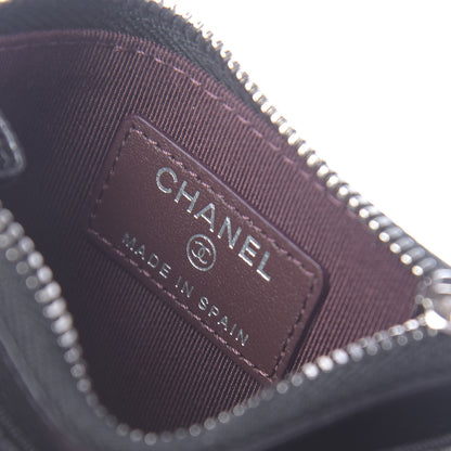Chanel Caviar Quilted CC Zip Card Holder Black 6 of 8