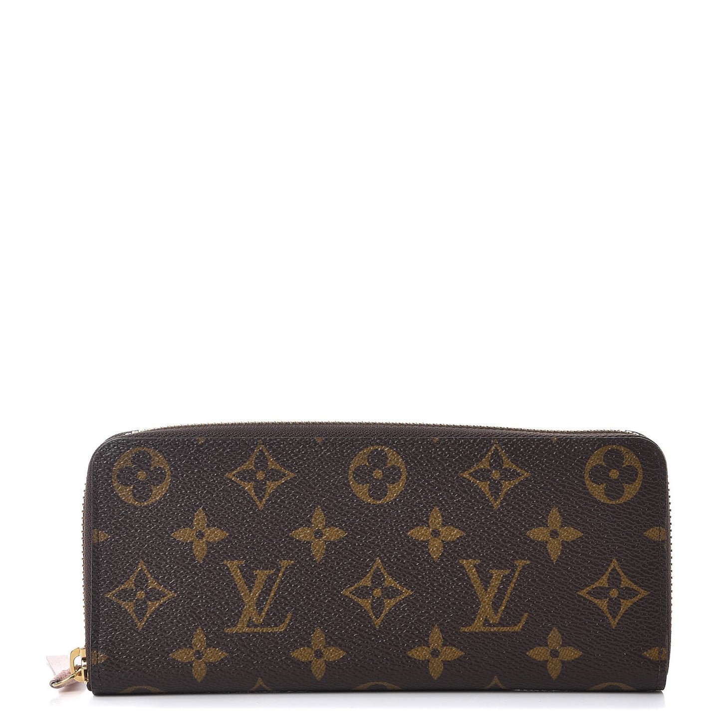 Monogram Clemence Wallet Rose Ballerine
