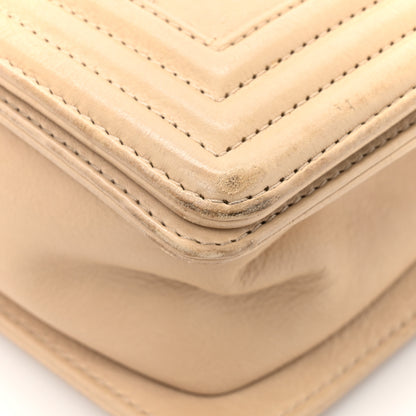 Chanel Calfskin Double Stitch Small Boy Flap Beige 14 of 20