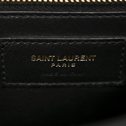 Saint Laurent Suede Calfskin Monogram Le Sept Chain Bag Black 6 of 14