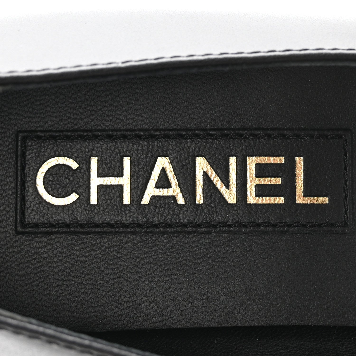 Chanel Calfskin Patent Mary Janes Flats 38.5 Black 8 of 10