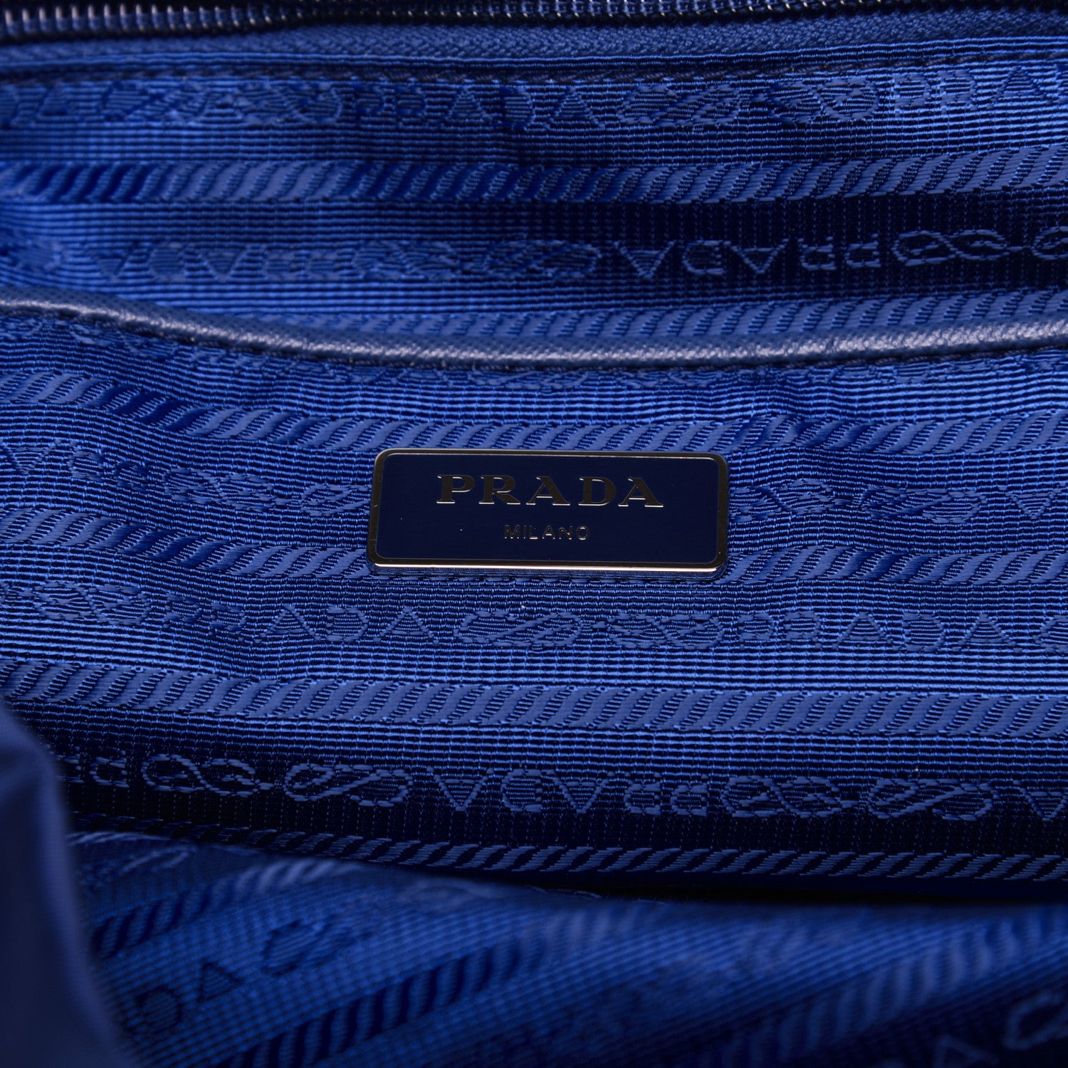 Prada Tessuto Nylon Saffiano Vela Medium Backpack Baltico 7 of 11