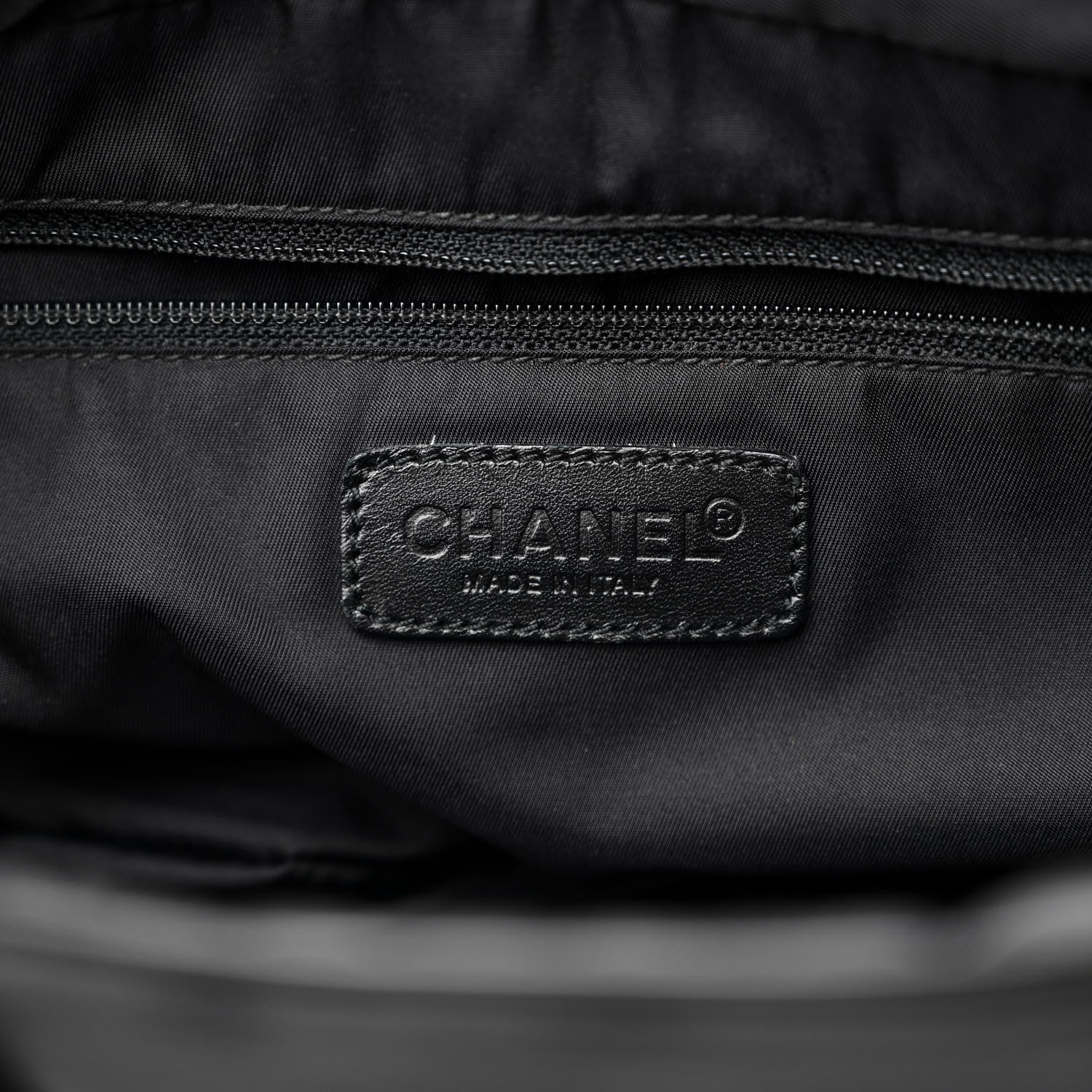 Chanel Nylon Travel Bowler Black 6 of 11