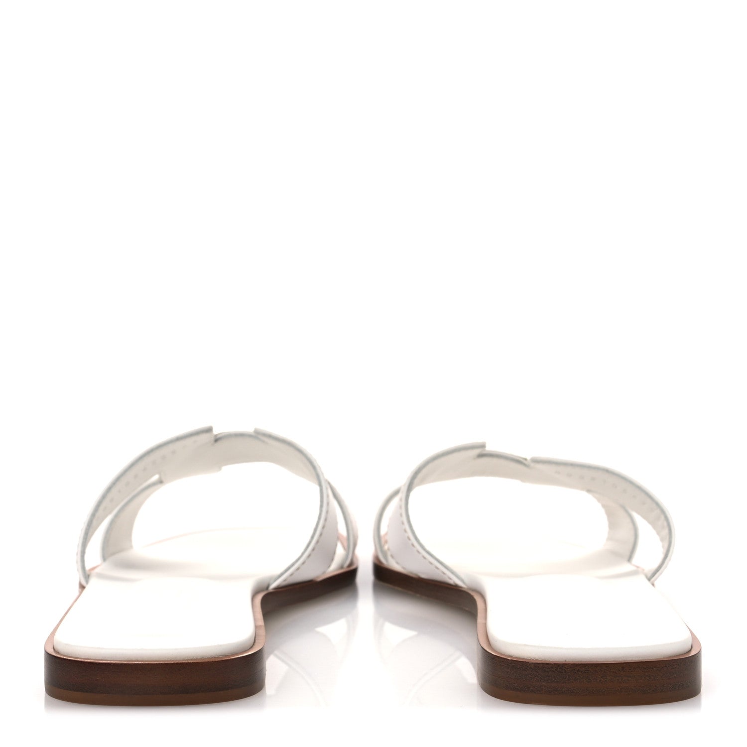 HERMES ナイト　サンダル ホワイト 38サイズ Hermes Box Calfskin Oran Sandals 38 White 1784484 – FASHIONPHILE
