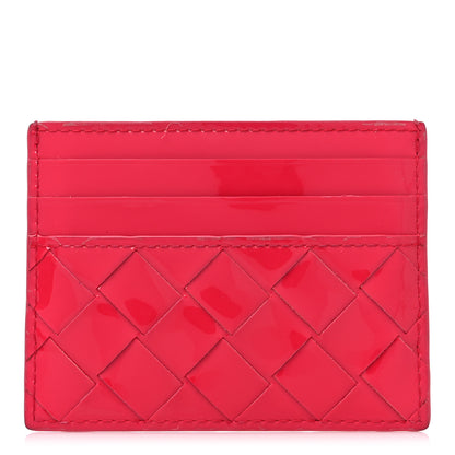 Bottega Veneta Patent Intrecciato Portacard Card Holder Candy Stripe 1 of 10