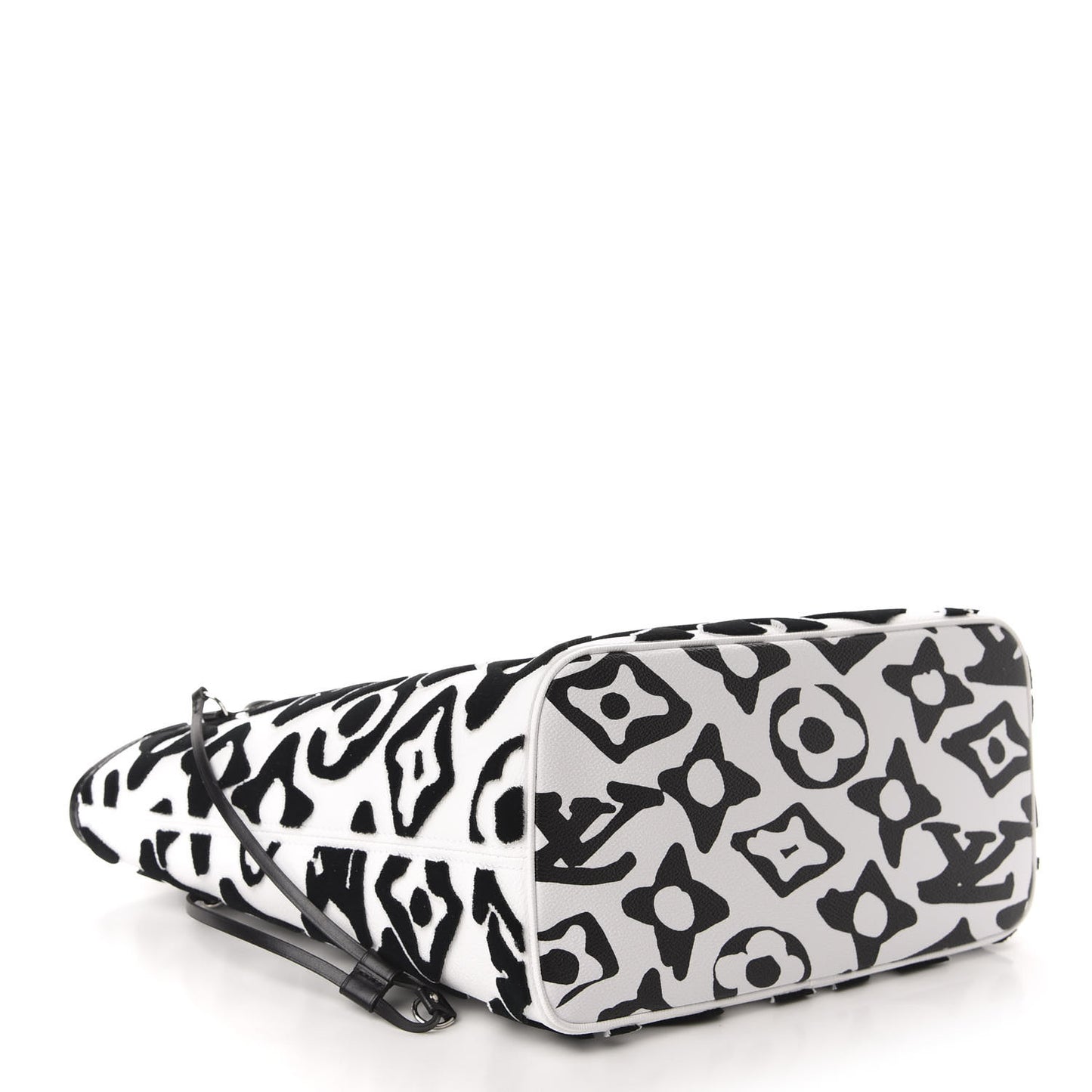X UF Tufted Monogram Neverfull MM Black White