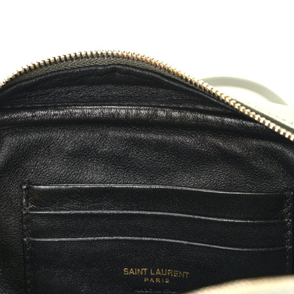 Saint Laurent Grain De Poudre Matelasse Monogram Mini Lou Camera Bag Light Sage 11 of 11