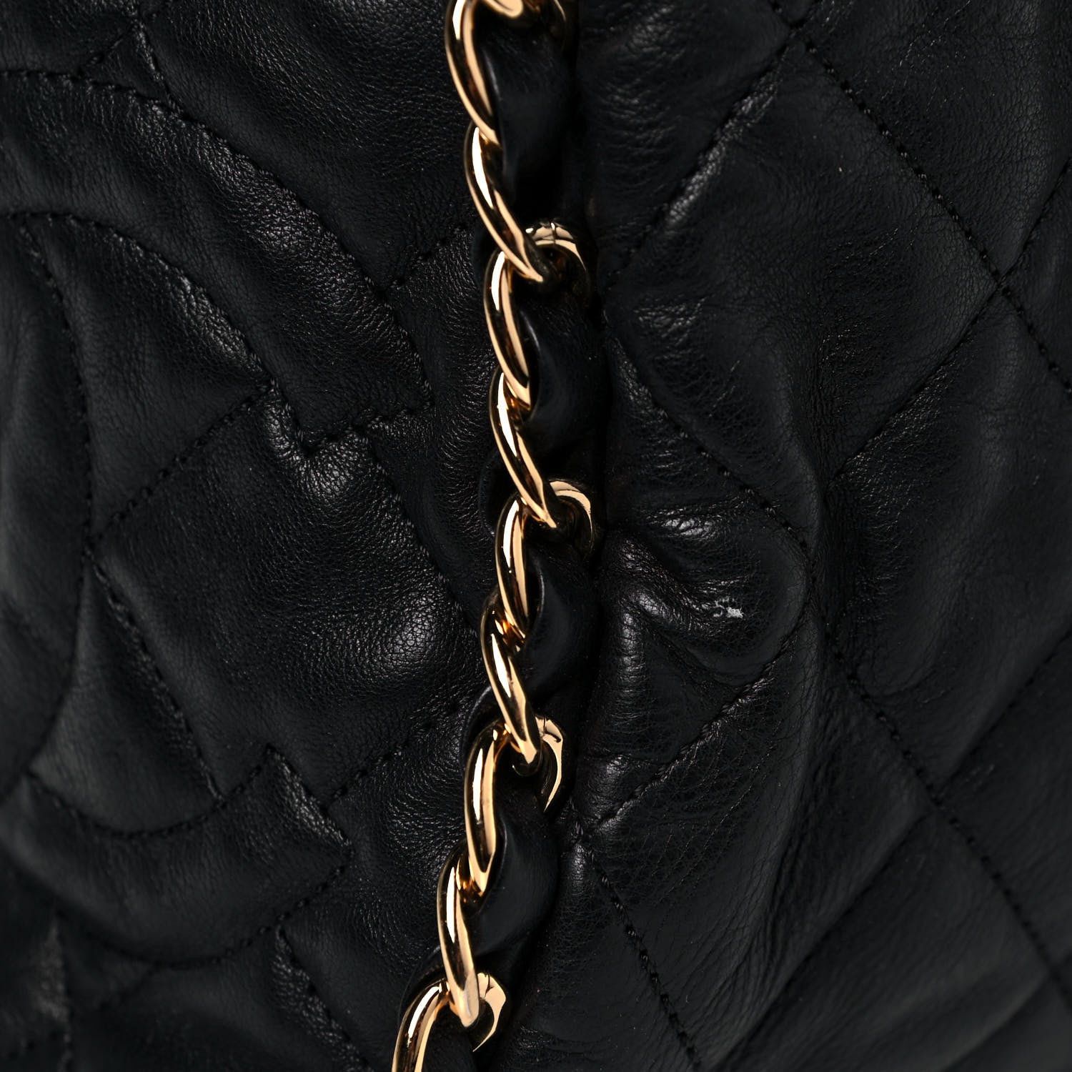 Chanel Calfskin Quilted Large Chain Me Hobo Black 16 of 18