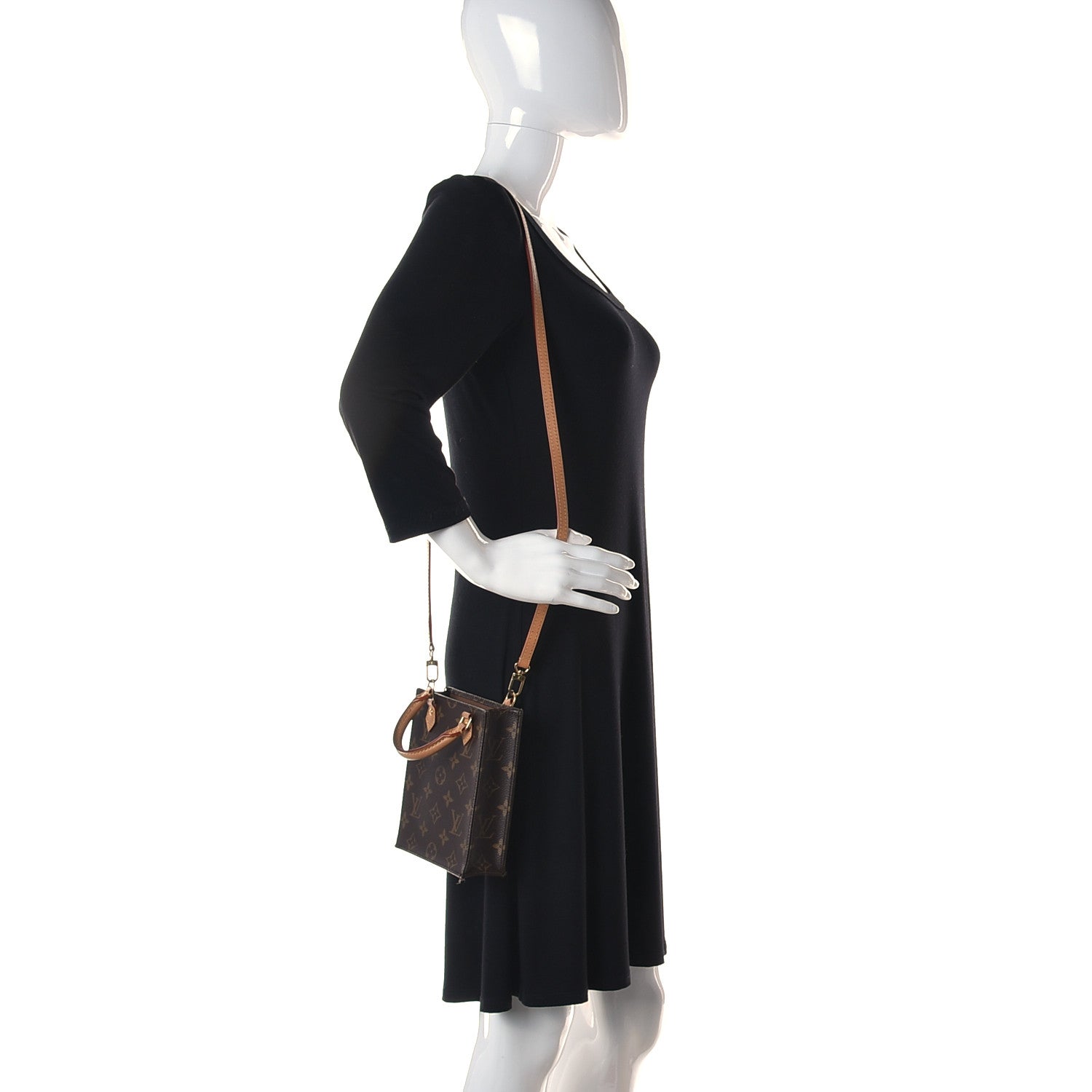 Louis Vuitton Monogram Petit Sac Plat 2 of 10