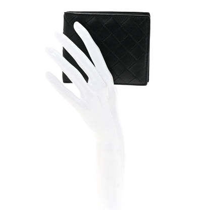 Bottega Veneta Nappa Maxi Intrecciato Bi-Fold Wallet Black 2 of 7