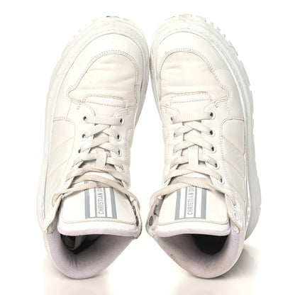 Christian Dior Nylon Fabric Womens D-Player High Top Sneakers 36 White Grey 2 of 11