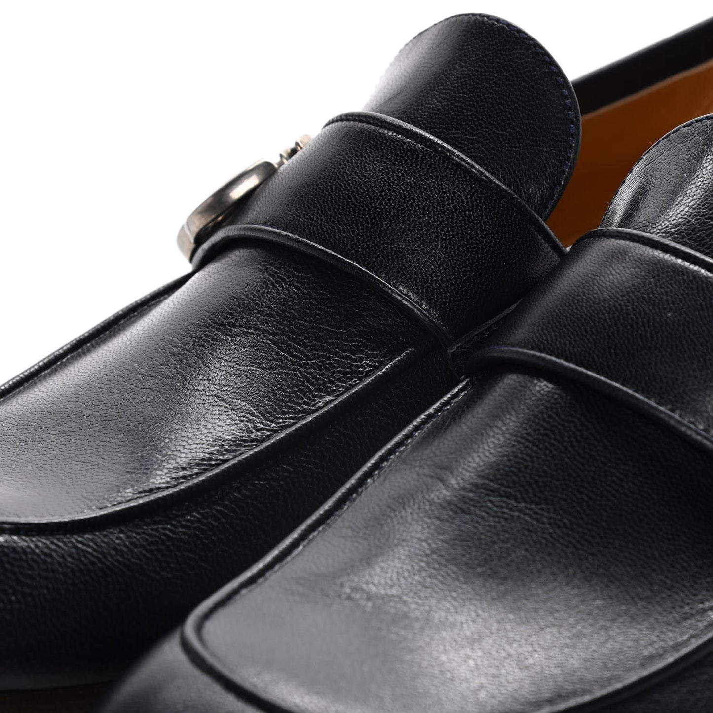 Goatskin Mens GG Loafers 7.5 Blue