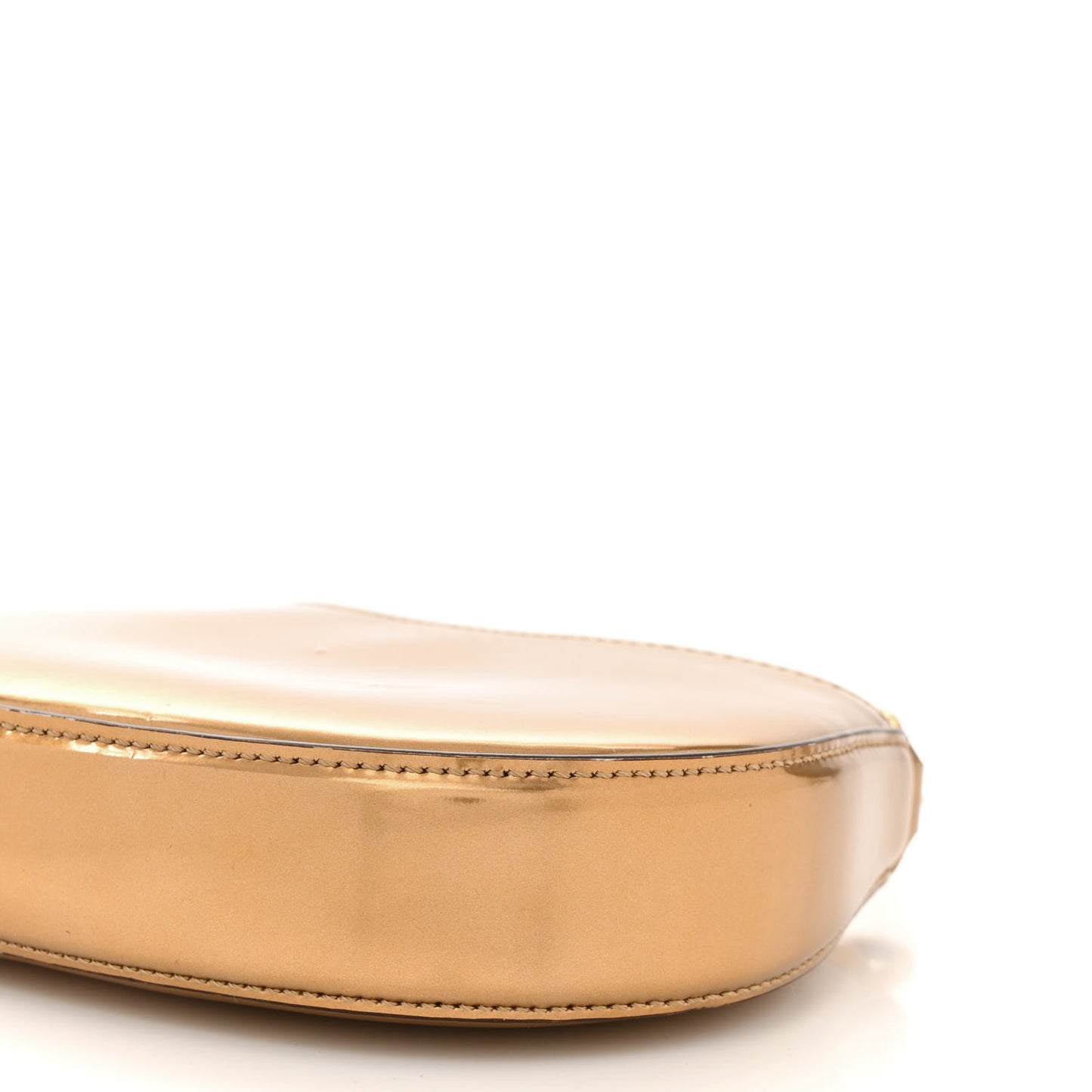 Metallic Calfskin Nano Cat Hobo Gold
